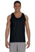 Gildan 2200 Mens Ultra Tank Top Black Model Front