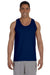 Gildan 2200 Mens Ultra Tank Top Navy Blue Model Front