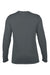 Gildan 42400 Mens Performance Jersey Moisture Wicking Long Sleeve Crewneck T-Shirt Charcoal Grey Flat Back