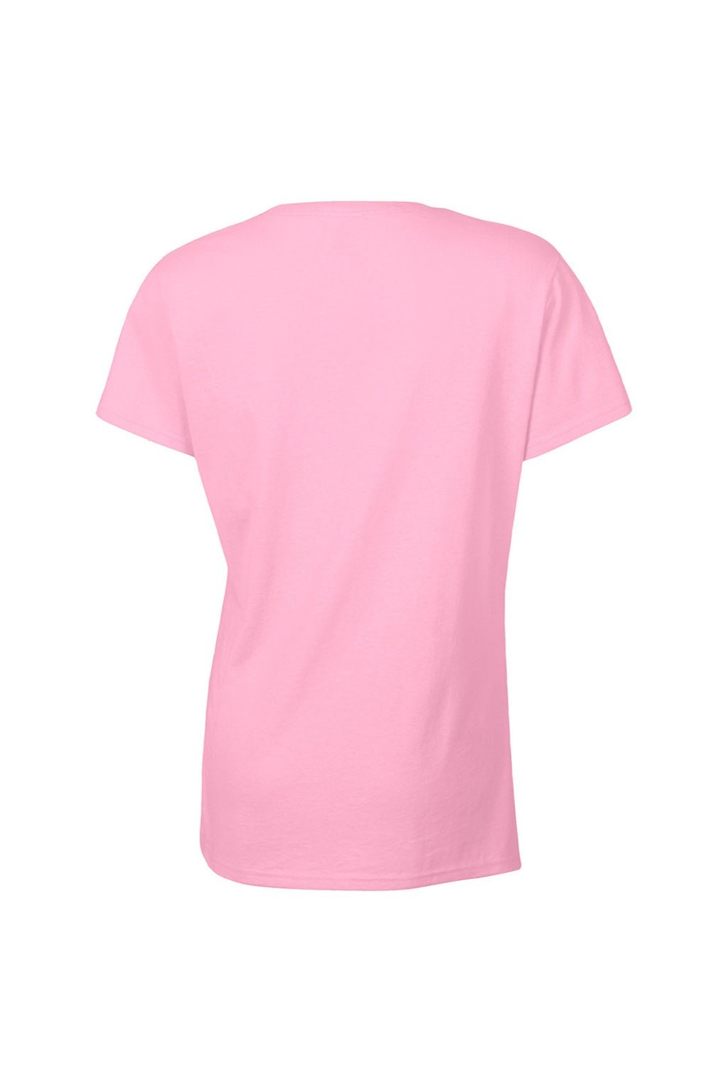 Gildan 5000L Womens Short Sleeve Crewneck T-Shirt Light Pink Flat Back