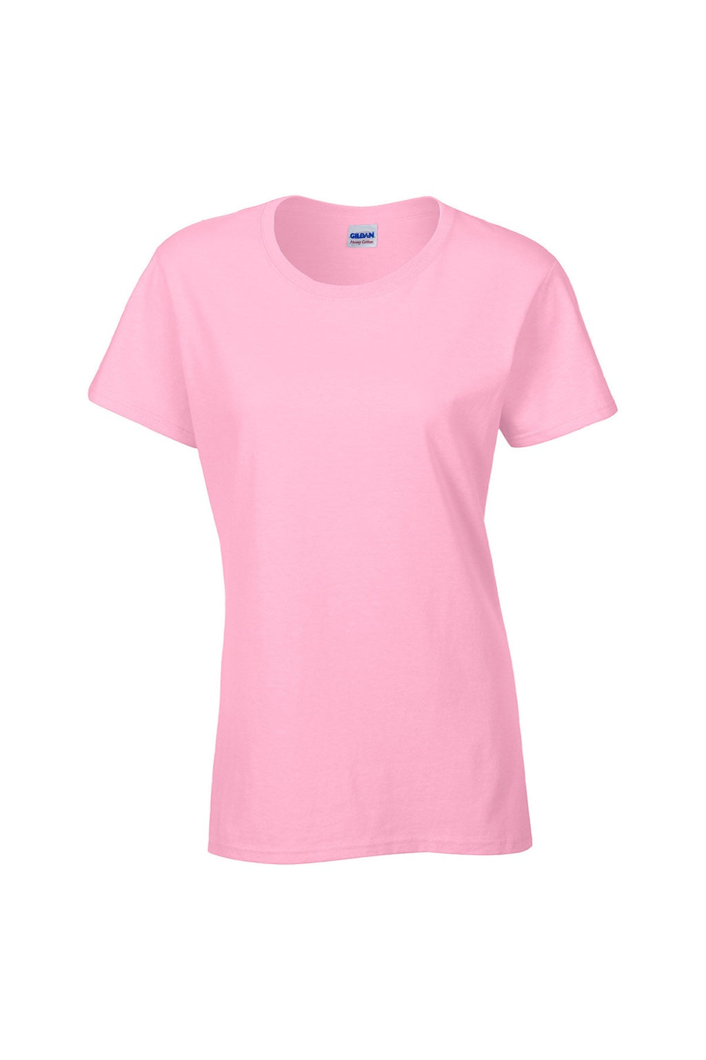 Gildan 5000L Womens Short Sleeve Crewneck T-Shirt Light Pink Flat Front