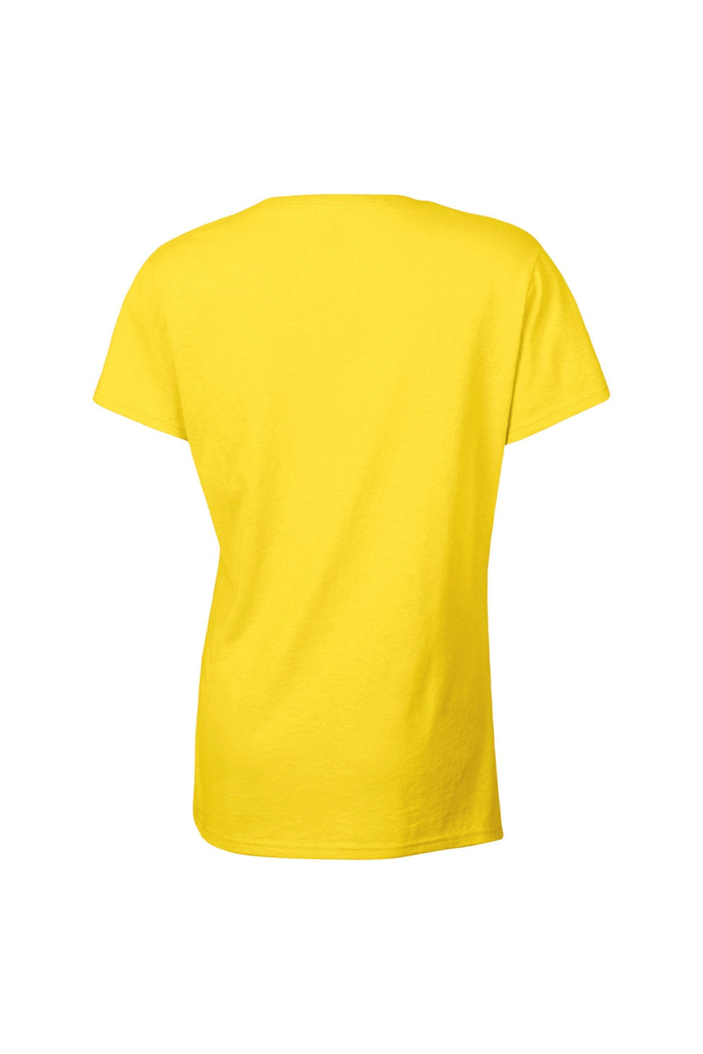 Gildan 5000L Womens Short Sleeve Crewneck T-Shirt Daisy Yellow Flat Back
