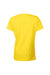 Gildan 5000L Womens Short Sleeve Crewneck T-Shirt Daisy Yellow Flat Back