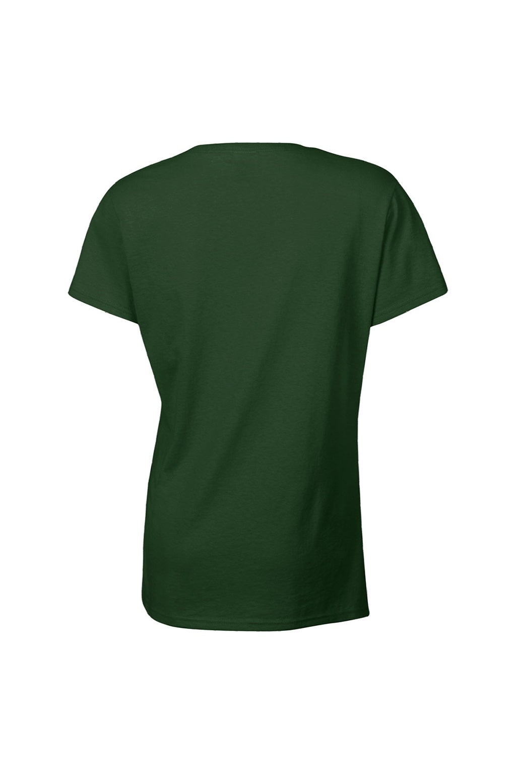 Gildan 5000L Womens Short Sleeve Crewneck T-Shirt Forest Green Flat Back