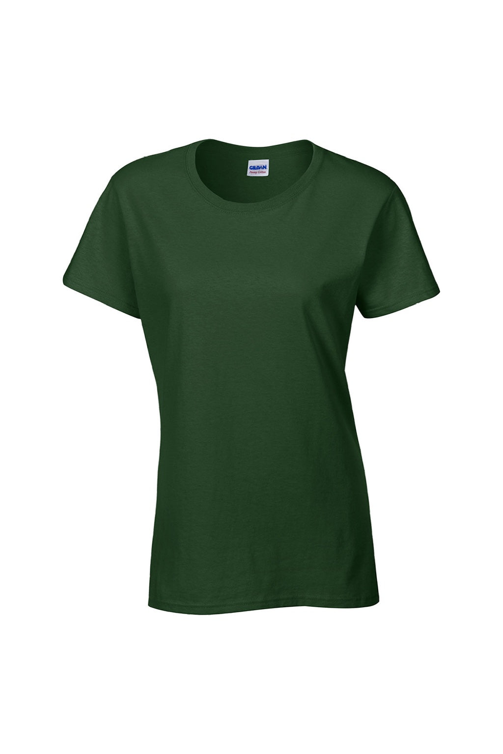 Gildan 5000L Womens Short Sleeve Crewneck T-Shirt Forest Green Flat Front