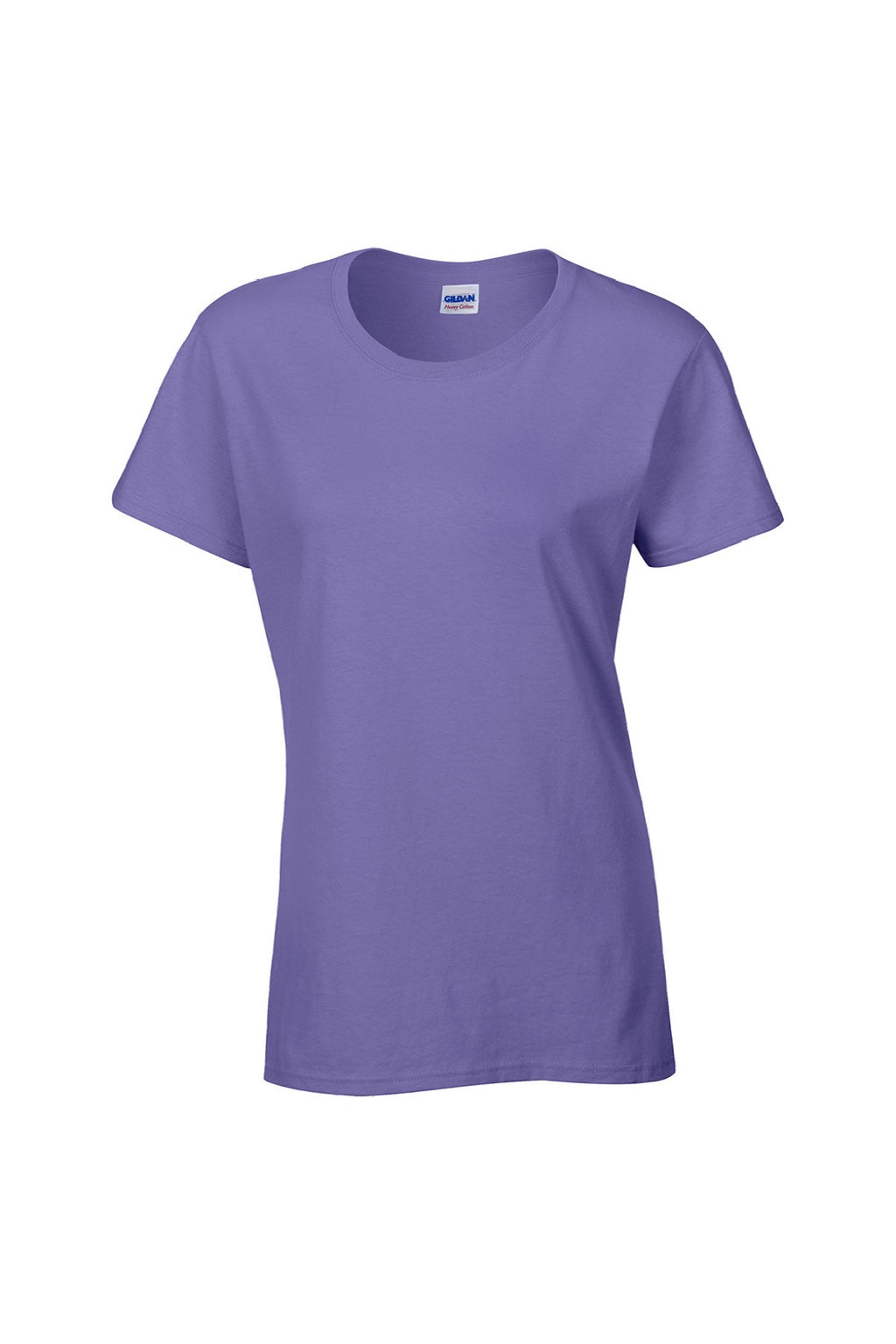 Gildan 5000L Womens Short Sleeve Crewneck T-Shirt Violet Purple Flat Front