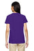 Gildan 5V00L Womens Short Sleeve V-Neck T-Shirt Purple Model Back