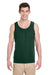 Gildan G5200/5200 Mens Tank Top Forest Green Model Front