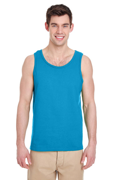 Gildan G5200/5200 Mens Tank Top Sapphire Blue Model Front