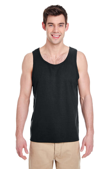 Gildan G5200/5200 Mens Tank Top Black Model Front