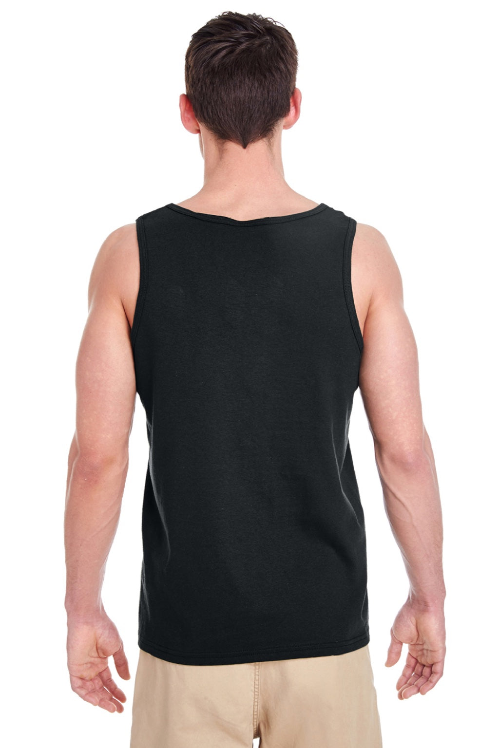 Gildan G5200/5200 Mens Tank Top Black Model Back