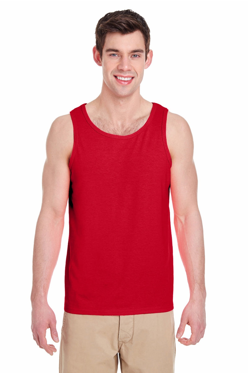 Gildan G5200/5200 Mens Red Tank Top — BigTopShirtShop.com