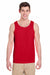 Gildan G5200/5200 Mens Tank Top Red Model Front
