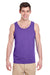 Gildan G5200/5200 Mens Tank Top Purple Model Front