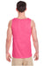 Gildan G5200/5200 Mens Tank Top Safety Pink Model Back