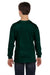 Gildan 5400B Youth Long Sleeve Crewneck T-Shirt Forest Green Model Back