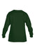 Gildan 5400B Youth Long Sleeve Crewneck T-Shirt Forest Green Flat Back