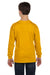 Gildan 5400B Youth Long Sleeve Crewneck T-Shirt Gold Model Back
