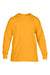Gildan 5400B Youth Long Sleeve Crewneck T-Shirt Gold Flat Front