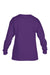 Gildan 5400B Youth Long Sleeve Crewneck T-Shirt Purple Flat Back