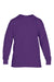 Gildan 5400B Youth Long Sleeve Crewneck T-Shirt Purple Flat Front