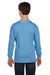 Gildan 5400B Youth Long Sleeve Crewneck T-Shirt Carolina Blue Model Back