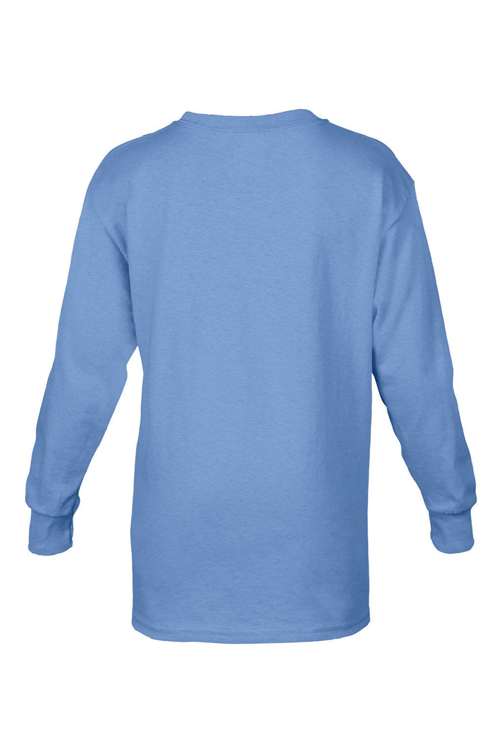 Gildan 5400B Youth Long Sleeve Crewneck T-Shirt Carolina Blue Flat Back