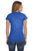 Gildan 64000L Womens Softstyle Short Sleeve Crewneck T-Shirt Heather Royal Blue Model Back