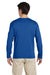 Gildan 64400 Mens Softstyle Long Sleeve Crewneck T-Shirt Royal Blue Model Back