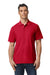 Gildan 64800 Mens Softstyle Pique Short Sleeve Polo Shirt Cherry Red Model Front