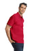 Gildan 64800 Mens Softstyle Pique Short Sleeve Polo Shirt Cherry Red Model Side