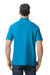 Gildan 64800 Mens Softstyle Pique Short Sleeve Polo Shirt Sapphire Blue Model Back