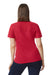 Gildan 64800L Womens Softstyle Pique Short Sleeve Polo Shirt Cherry Red Model Back