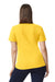 Gildan 64800L Womens Softstyle Pique Short Sleeve Polo Shirt Daisy Yellow Model Back