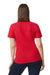 Gildan 64800L Womens Softstyle Pique Short Sleeve Polo Shirt Red Model Back