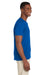 Gildan 64V00 Mens Softstyle Short Sleeve V-Neck T-Shirt Royal Blue Model Side