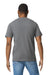 Gildan 65000 Mens Softstyle Short Sleeve Crewneck T-Shirt Heather Graphite Grey Model Back