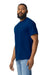 Gildan 65000 Mens Softstyle Short Sleeve Crewneck T-Shirt Navy Blue Model Side