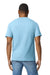 Gildan 65000 Mens Softstyle Short Sleeve Crewneck T-Shirt Light Blue Model Back