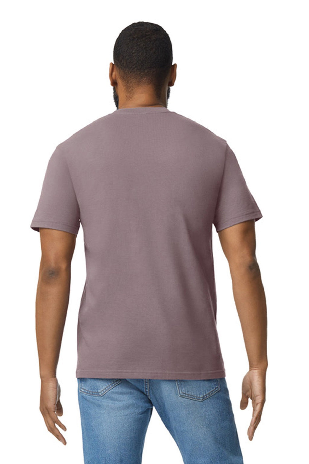 Gildan 65000 Mens Softstyle Short Sleeve Crewneck T-Shirt Paragon Model Back