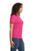 Gildan 65000L Womens Softstyle Short Sleeve Crewneck T-Shirt Heliconia Pink Model Side