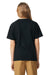 Gildan 67000B Youth Softstyle CVC Short Sleeve Crewneck T-Shirt Pitch Black Model Back