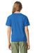 Gildan 67000B Youth Softstyle CVC Short Sleeve Crewneck T-Shirt Royal Blue Mist Model Back