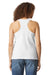 Gildan 64220LCVC Womens Softstyle CVC Racerback Tank Top White Model Back