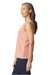 Gildan 64220LCVC Womens Softstyle CVC Racerback Tank Top Dusty Rose Pink Model Side