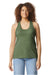 Gildan 64220LCVC Womens Softstyle CVC Racerback Tank Top Cactus Green Model Front