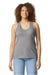 Gildan 64220LCVC Womens Softstyle CVC Racerback Tank Top Cement Grey Model Front