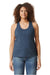 Gildan 64220LCVC Womens Softstyle CVC Racerback Tank Top Navy Blue Mist Model Front