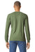 Gildan 64440CVC Mens Softstyle CVC Long Sleeve Crewneck T-Shirt Cactus Green Model Back