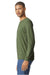 Gildan 64440CVC Mens Softstyle CVC Long Sleeve Crewneck T-Shirt Cactus Green Model Side